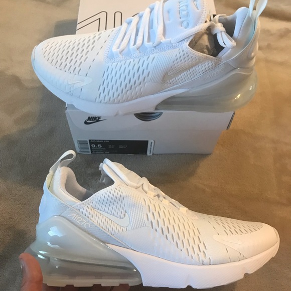 nike air max 270 white running shoes